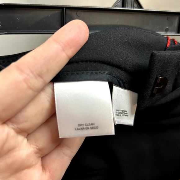 Anne Klein AK Bi Stretch Modern Dress Pants Womens Size 8 Black NWT NEW - Picture 7 of 8